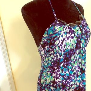 Elegant halter blouse.